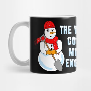 Coolest Mining Engineer White Text Mug